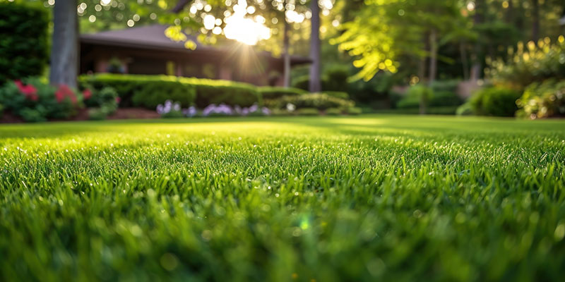 A lovely green, healthy lawn