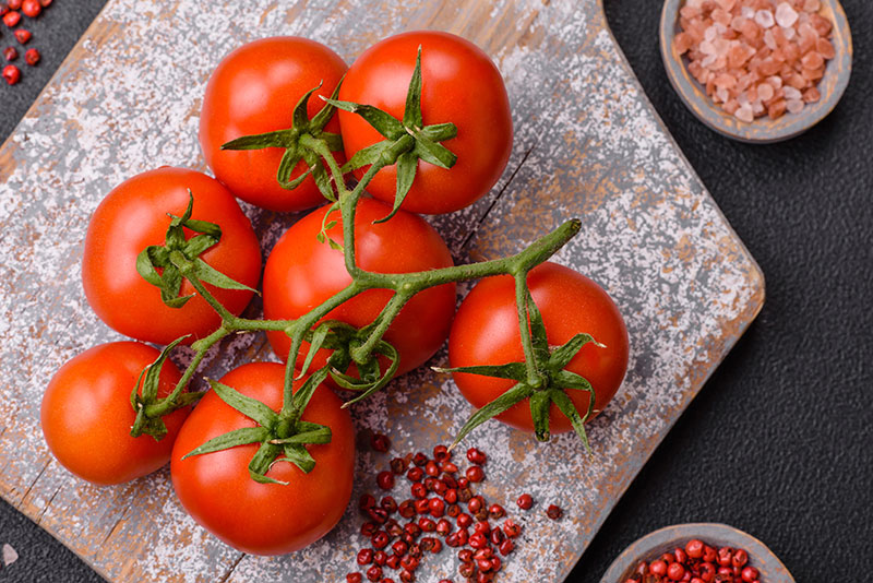 Ripe, juicy tomatoes