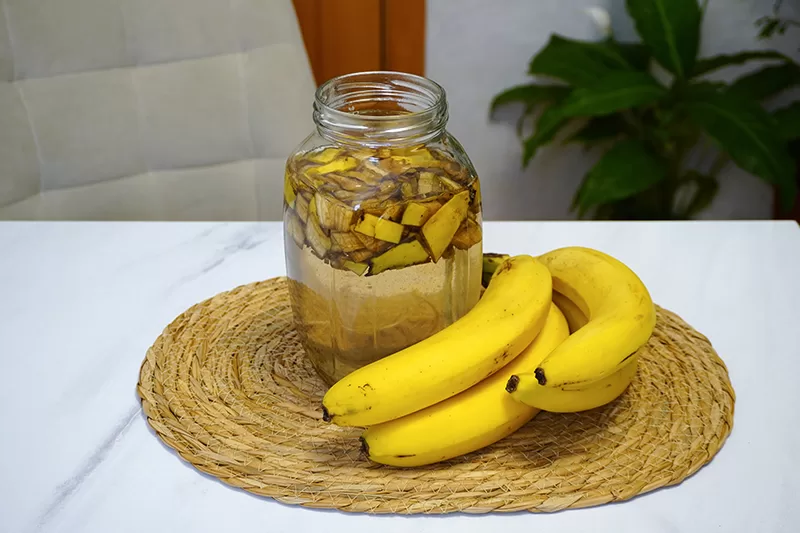 Banana peels are packed with potassium, phosphorus and calcium.